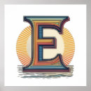 Search for letter e posters Typography