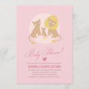 Search for lion baby girl shower invitations Pink