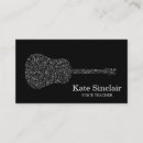 Search for voice teacher business cards Singer