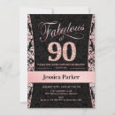 Search for 90 and fabulous invitations Glitter
