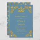 Search for royal blue damask invitations Gold