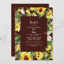 Search for burgundy and sunflower invitations Fall