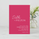 Search for hot pink wedding invitations Modern