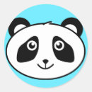Search for panda face stickers Kawaii