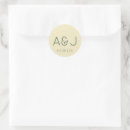 Search for green and yellow wedding stickers Minimalist