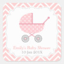 Search for pink chevron baby shower stickers Party
