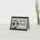 Search for soccer thank you cards Black