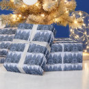Search for winter forest wrapping paper Blue