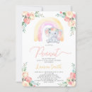 Search for floral elephant baby shower invitations Cute