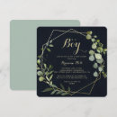 Search for green baby boy shower invitations For her