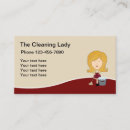Search for cleaning lady business cards Maid