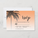 Search for beach wedding rsvp cards Palm tree