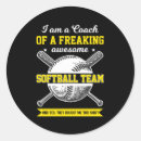 Search for softball coach stickers Catcher