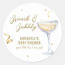 Search for gold bubble stickers Champagne