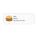Search for burger return address labels Bbq