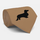 Search for dog silhouette ties Dachshund