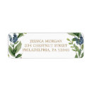 Search for navy and gold return address labels Rustic