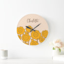 Search for sunflower clocks Modern