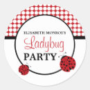Search for ladybug birthday party stickers Children
