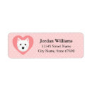 Search for west highland white terrier return address labels Westie