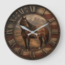 Search for western horse clocks Ranch