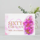 Search for 60 and fabulous surprise party invitations 60th