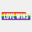 Search for love wins bumper stickers Gay