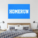 Search for and blue canvas prints White