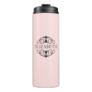 Search for girly monogram travel mugs Black