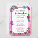 Search for pink and purple baby shower invitations Whimsical