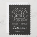 Search for 1st anniversary invitations Heart