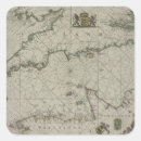 Search for historic maps stickers Vintage
