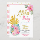Search for pineapple baby shower invitations Aloha