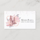 Search for dance instructor business cards Pink