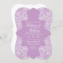 Search for lilac lace wedding invitations Vintage