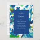 Search for abstract wedding invitations Blue