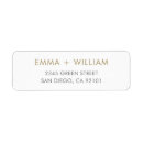 Search for white return address Gold and white