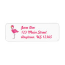 Search for flamingo bird return address labels Flamingos