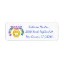 Search for smile return address labels Blue