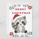 Search for raccoon christmas cards Xmas