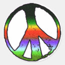 Search for rainbow peace symbol stickers Retro