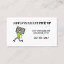 Search for pallet business cards Warehouse forklift