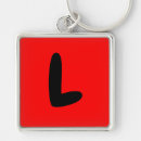 Search for letter l key rings Initial