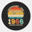 Search for made in 1966 stickers Birthday