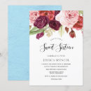 Search for sky blue sweet 16 invitations Floral