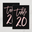 Search for rose gold table cards Party