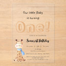 Search for baby turning one invitations Simple