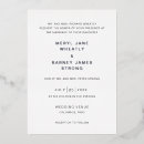 Search for silver and white wedding invitations Traditional