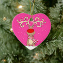 Search for pink reindeer christmas tree decorations Antlers
