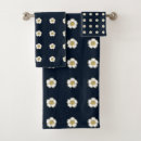 Search for navy blue flowers bath towels Feminine